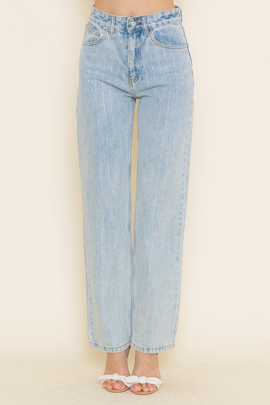 Glam Rhinestone Jeans