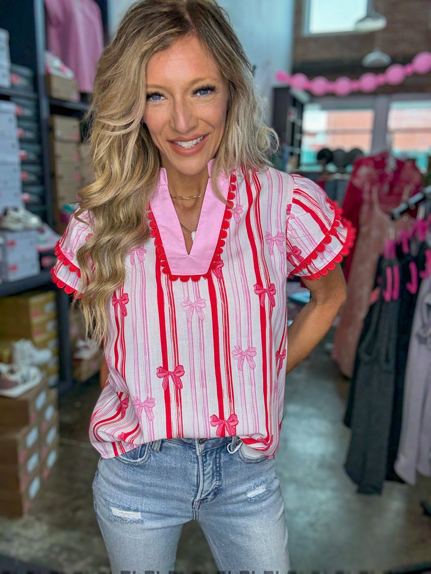 Bow Ric Rac Top
