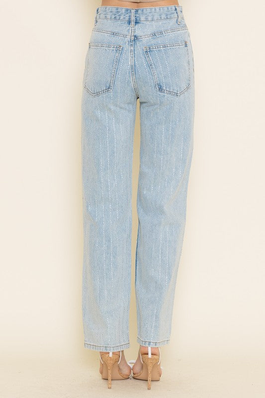 Glam Rhinestone Jeans