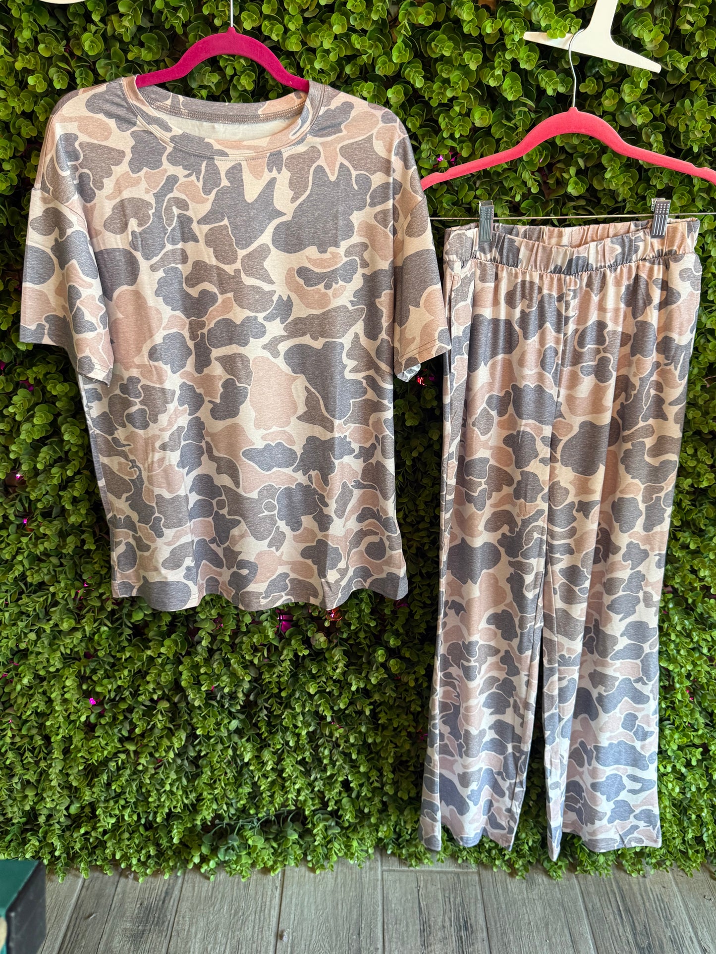 Neutral Camo Lounge Set