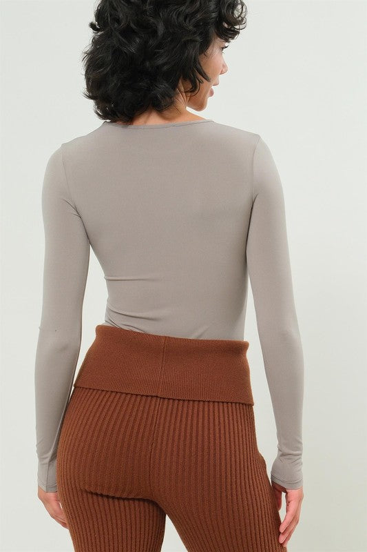 Ash Long Sleeve Bodysuit - Twisted Sisters Shoetique