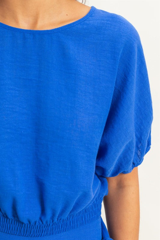 Crinkle Woven Blouse