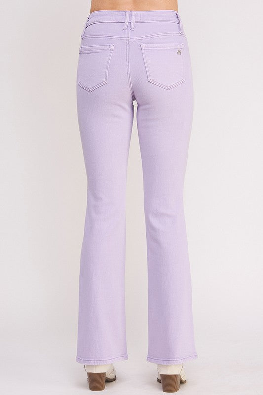 Mid Rise Pastel Bootcut Jeans - Twisted Sisters Shoetique