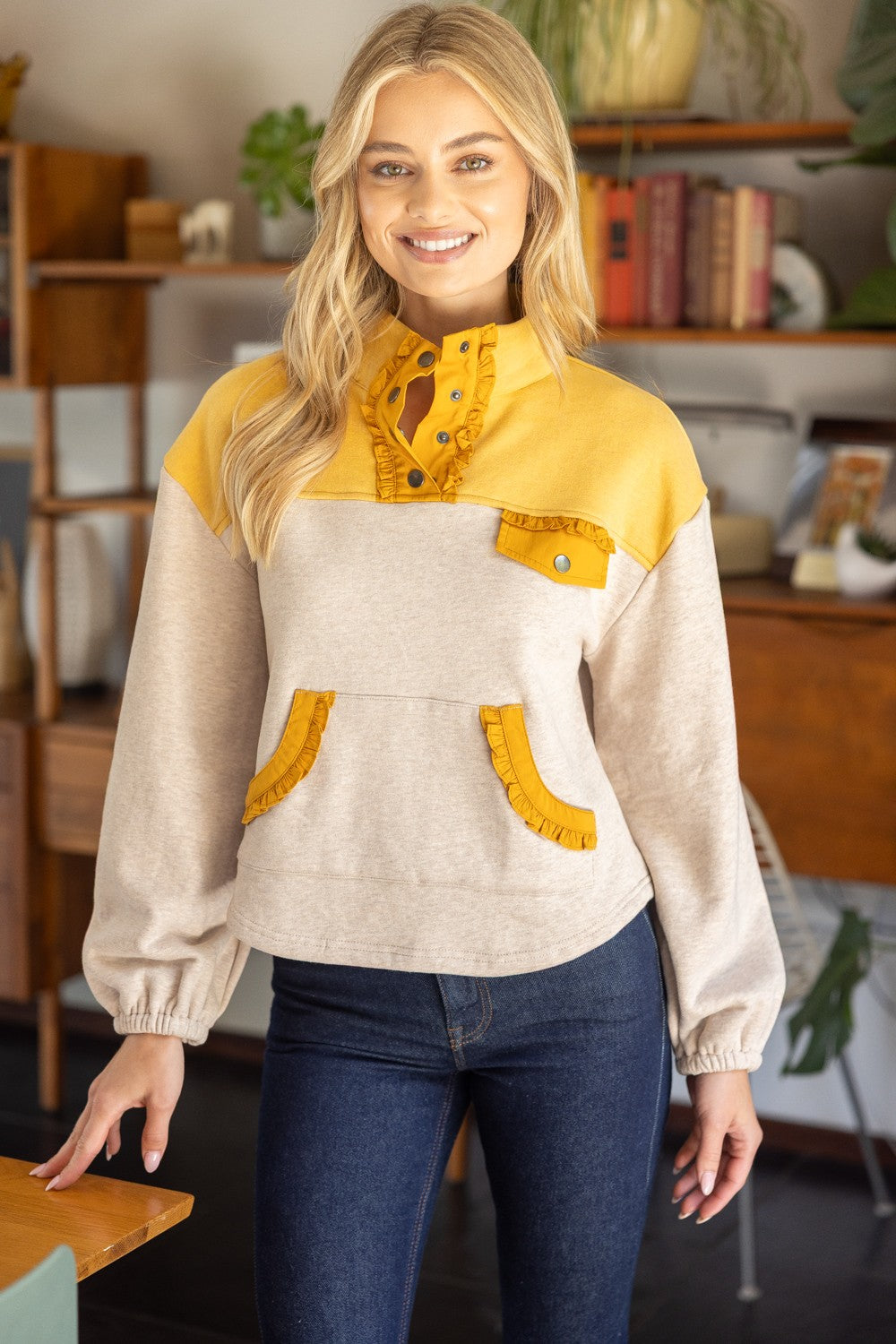 Color Block Pullover