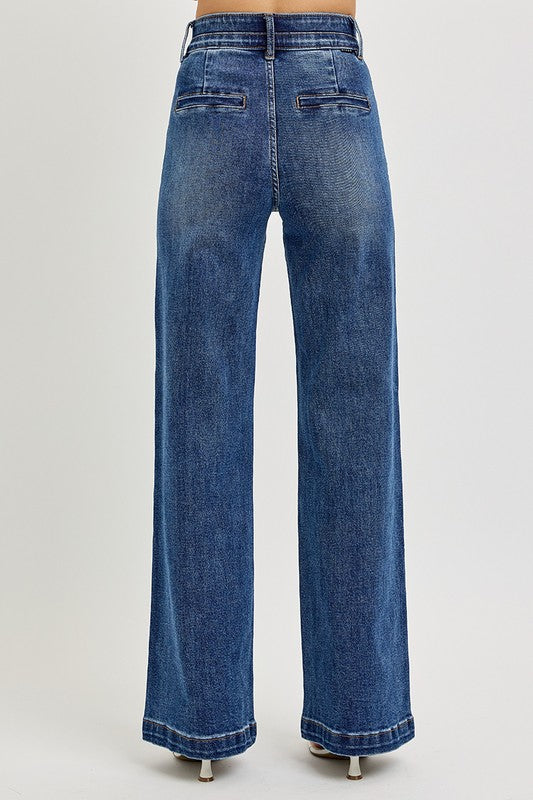 Risen-High Rise Trouser Jeans