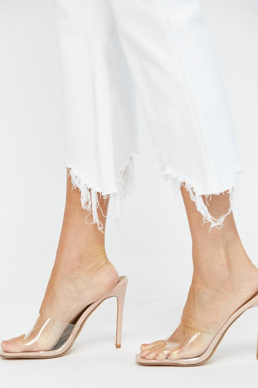 Mica-Snow White Crop Jeans