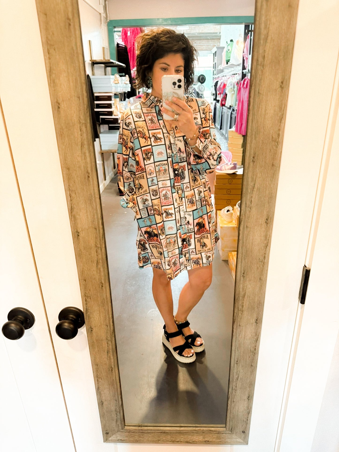 Western Poster Dress