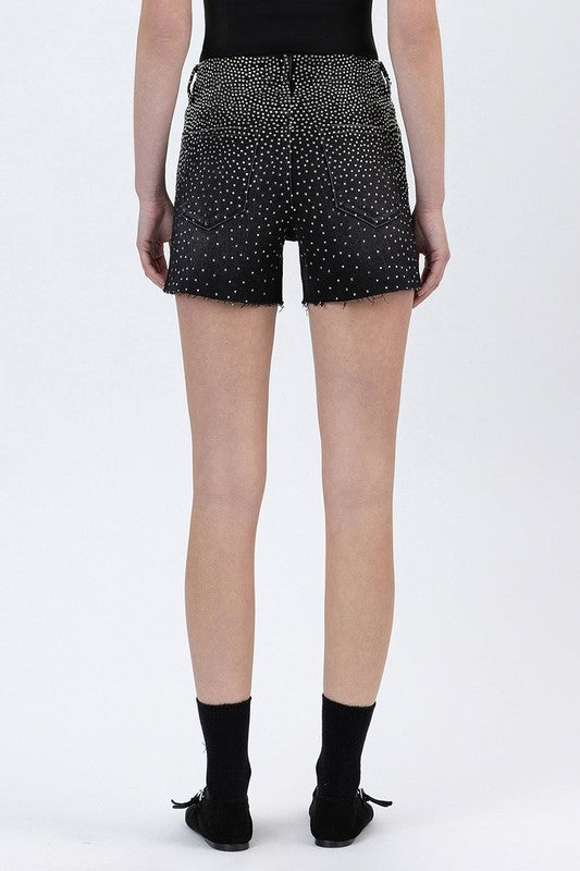 Rhinestone A-Line Shorts