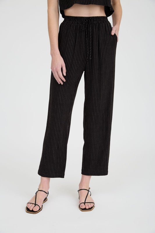 Straight Leg Linen Pants