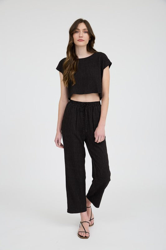 Straight Leg Linen Pants