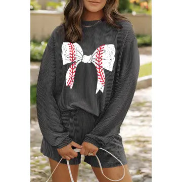 Corded Baseball Short Set