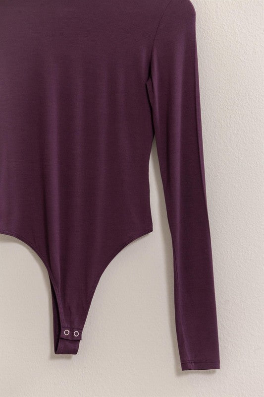 Plum Long Sleeve Bodysuit - Twisted Sisters Shoetique