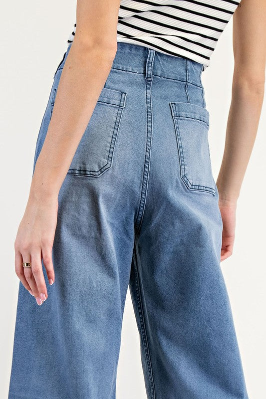 Straight Leg Trouser Crop Jeans