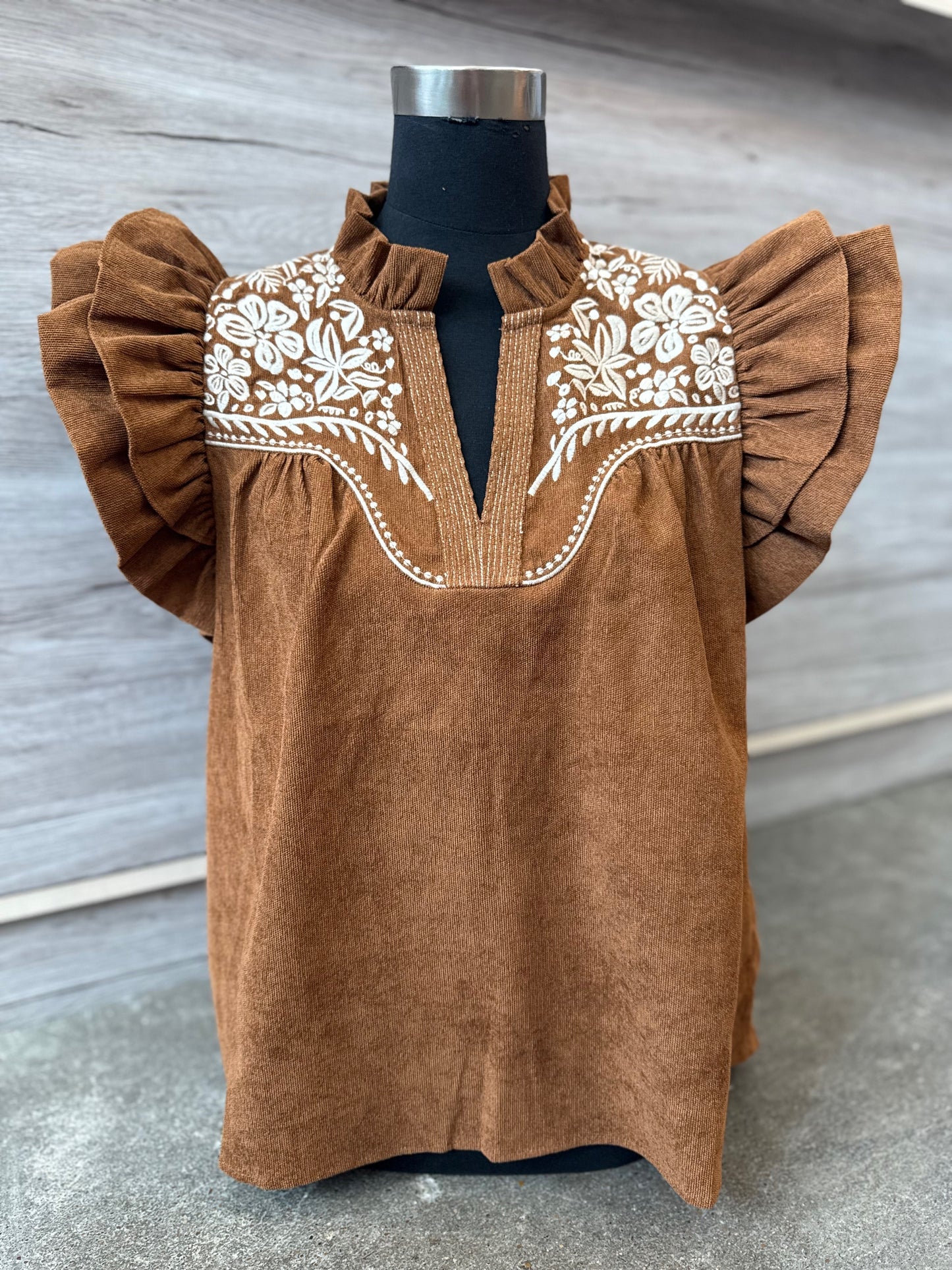 Embroidered Detail Blouse