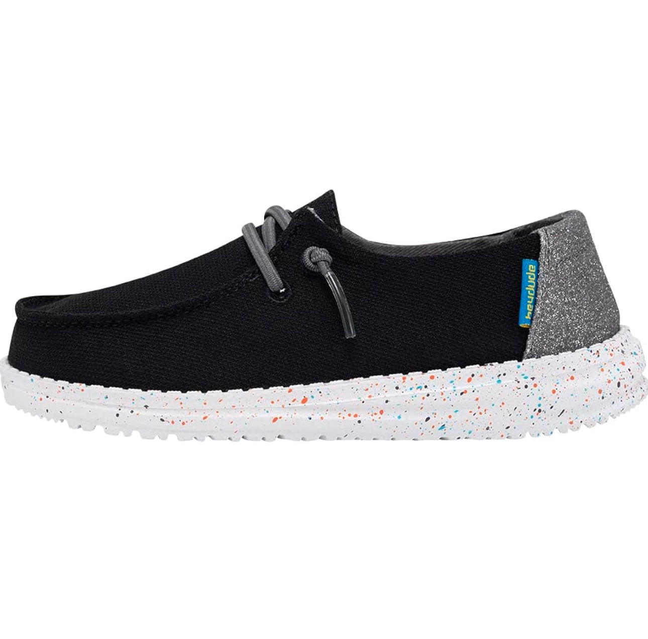 Kids-Wendy Disco Black Slip On