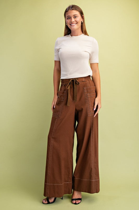 Wide Leg Linen Pants