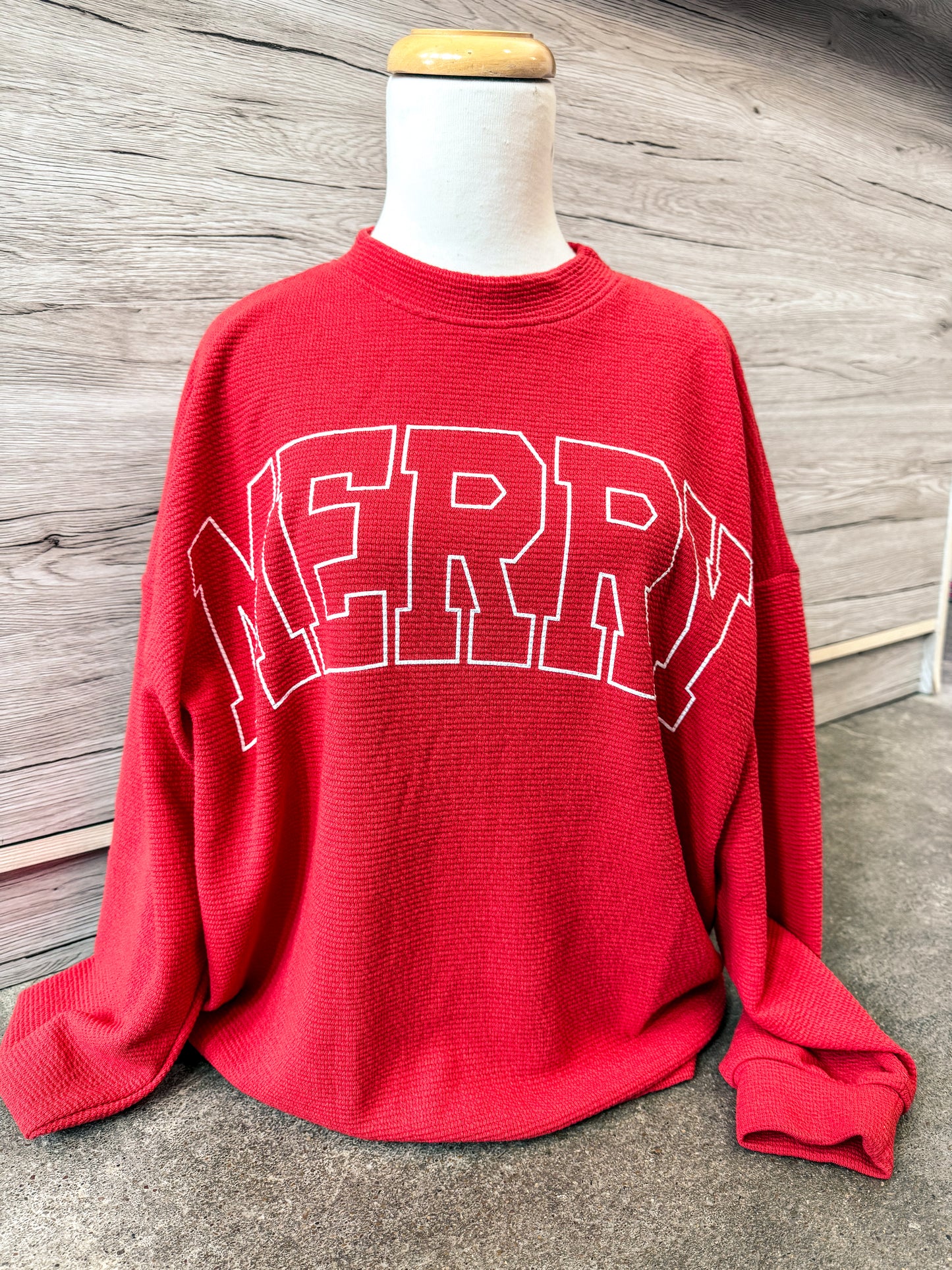 Merry Stencil Long Sleeve