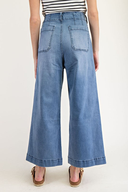 Straight Leg Trouser Crop Jeans