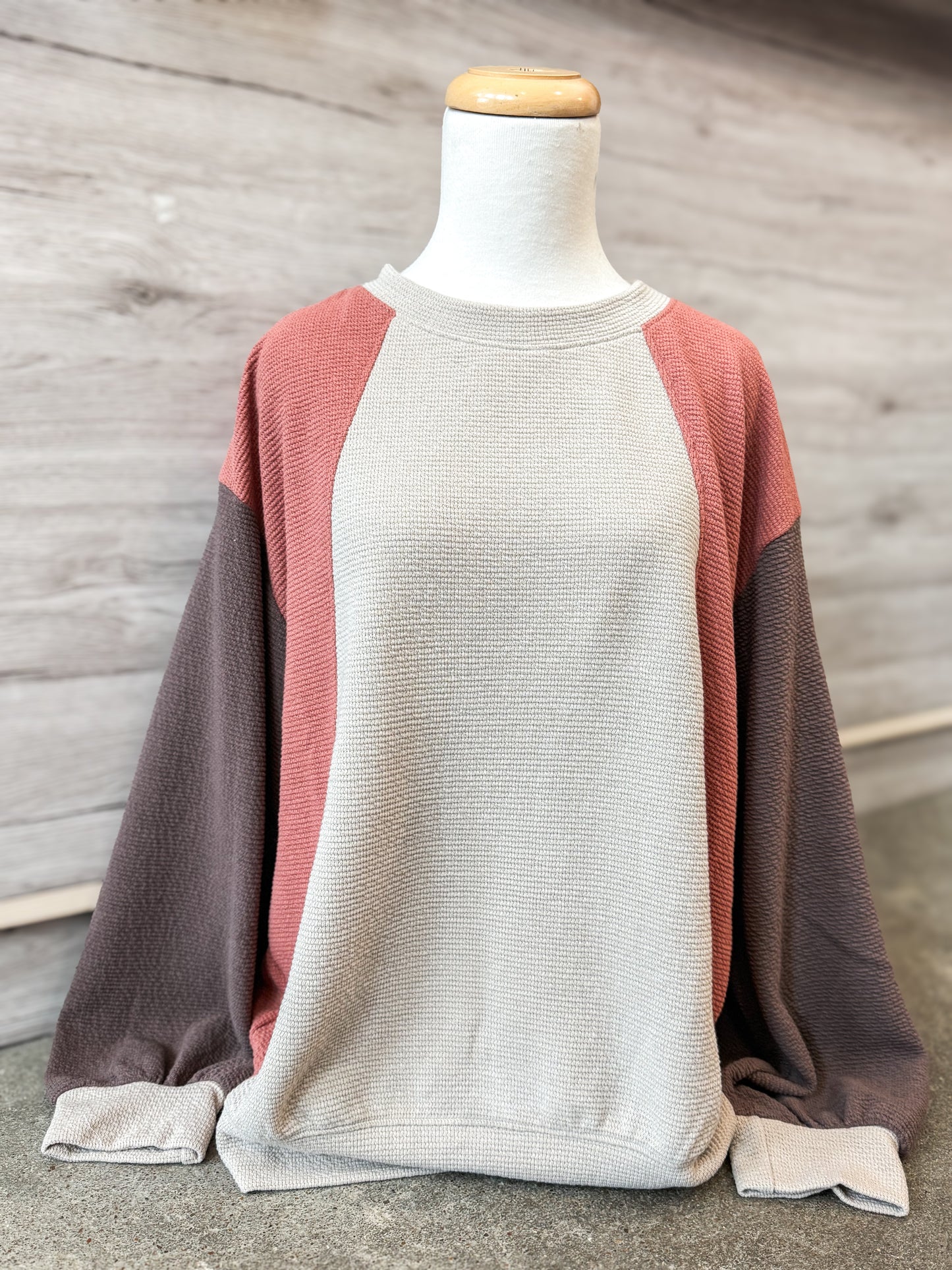 Fall Color Block Top