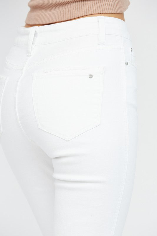 Mica-Snow White Crop Jeans