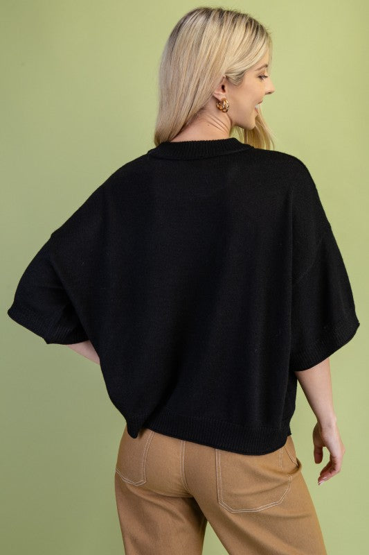 Western Horse Motif Sweater