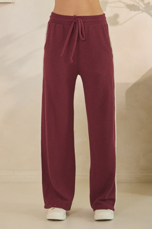 Contrast Trim Pants