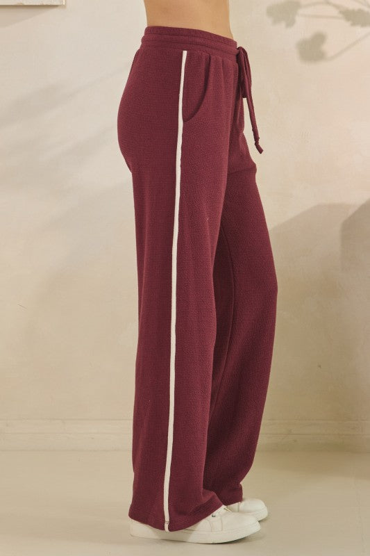 Contrast Trim Pants