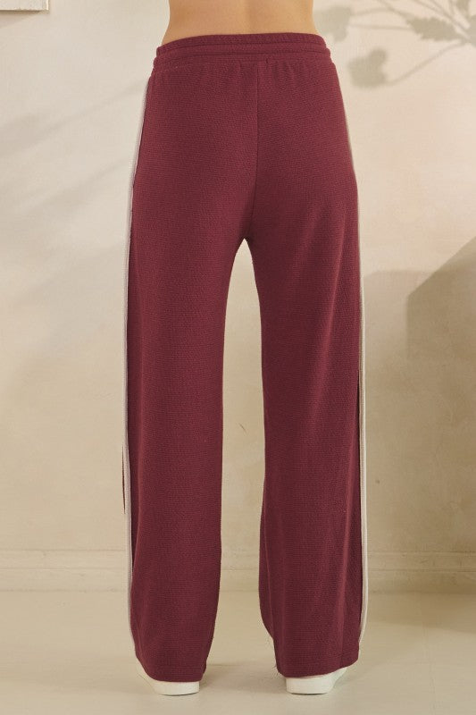Contrast Trim Pants