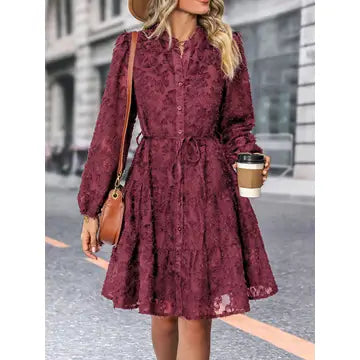 Lace Jacquard Dress