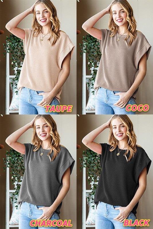 Dolman Short Sleeve Blouse