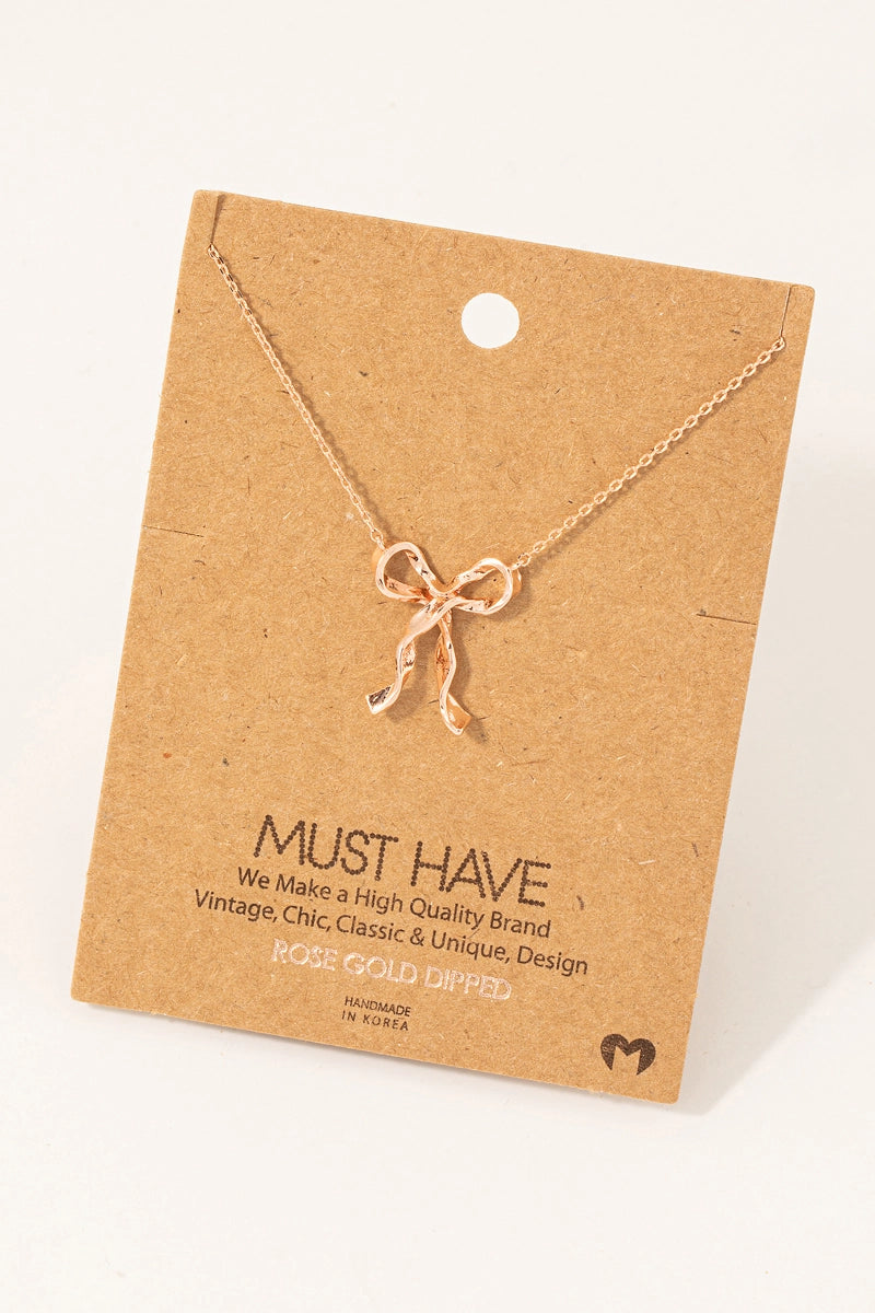 Bow Necklace