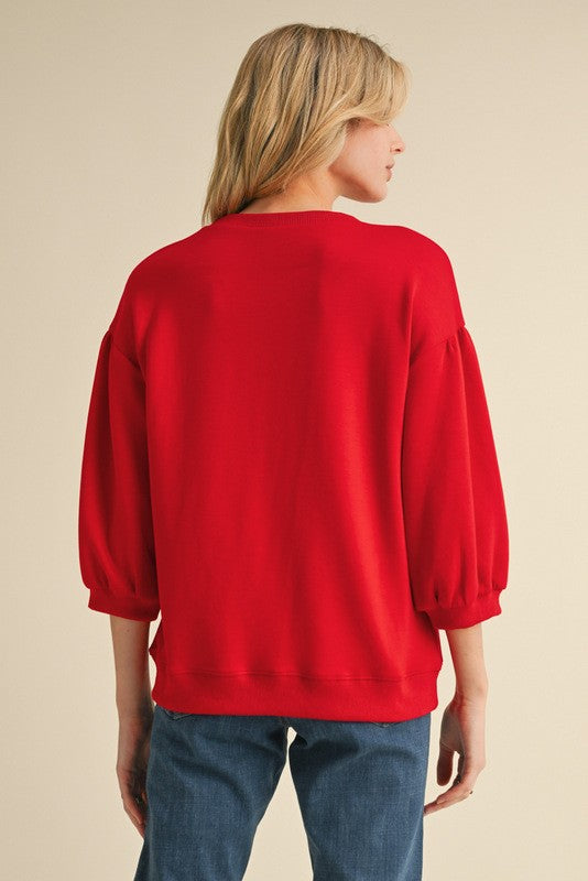 Pheasant Sleeve Blouse