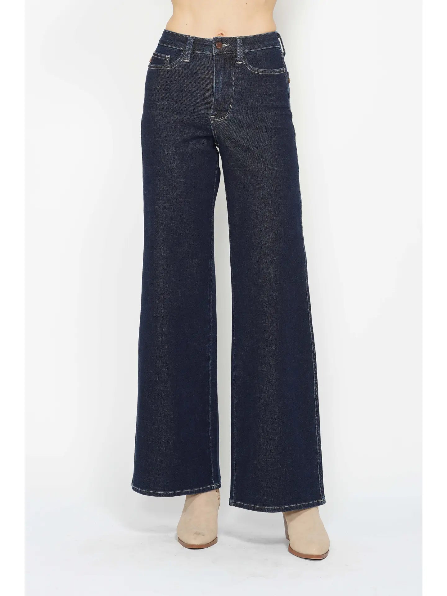 Judy Blue-Dark Wash Wide Leg