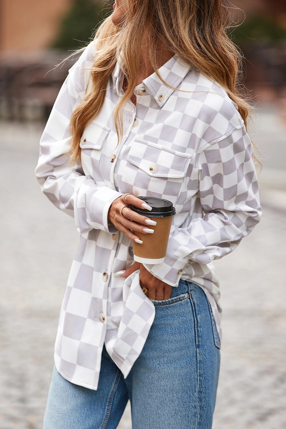 Checkered Shacket
