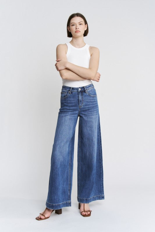 Mica Denim-Slouchy Wide Leg