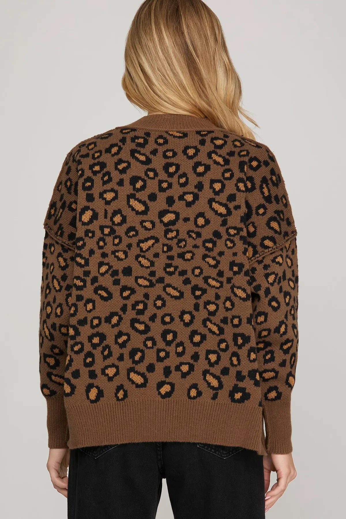 Mocha Leopard Sweater