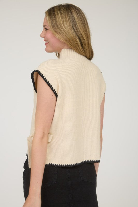 Stitch Side Tie Sweater