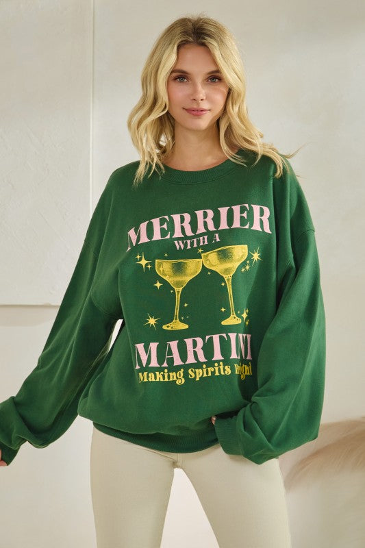 Merrier with a Martini Pullover