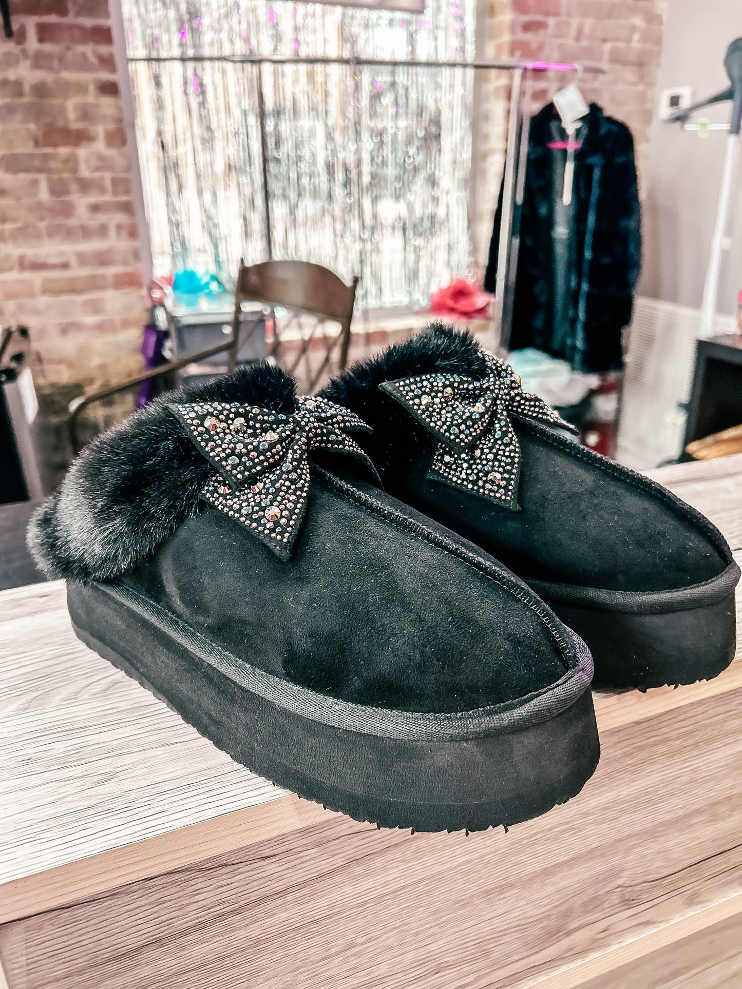 Very G- Paris Bling Slippers-Black - Twisted Sisters Shoetique
