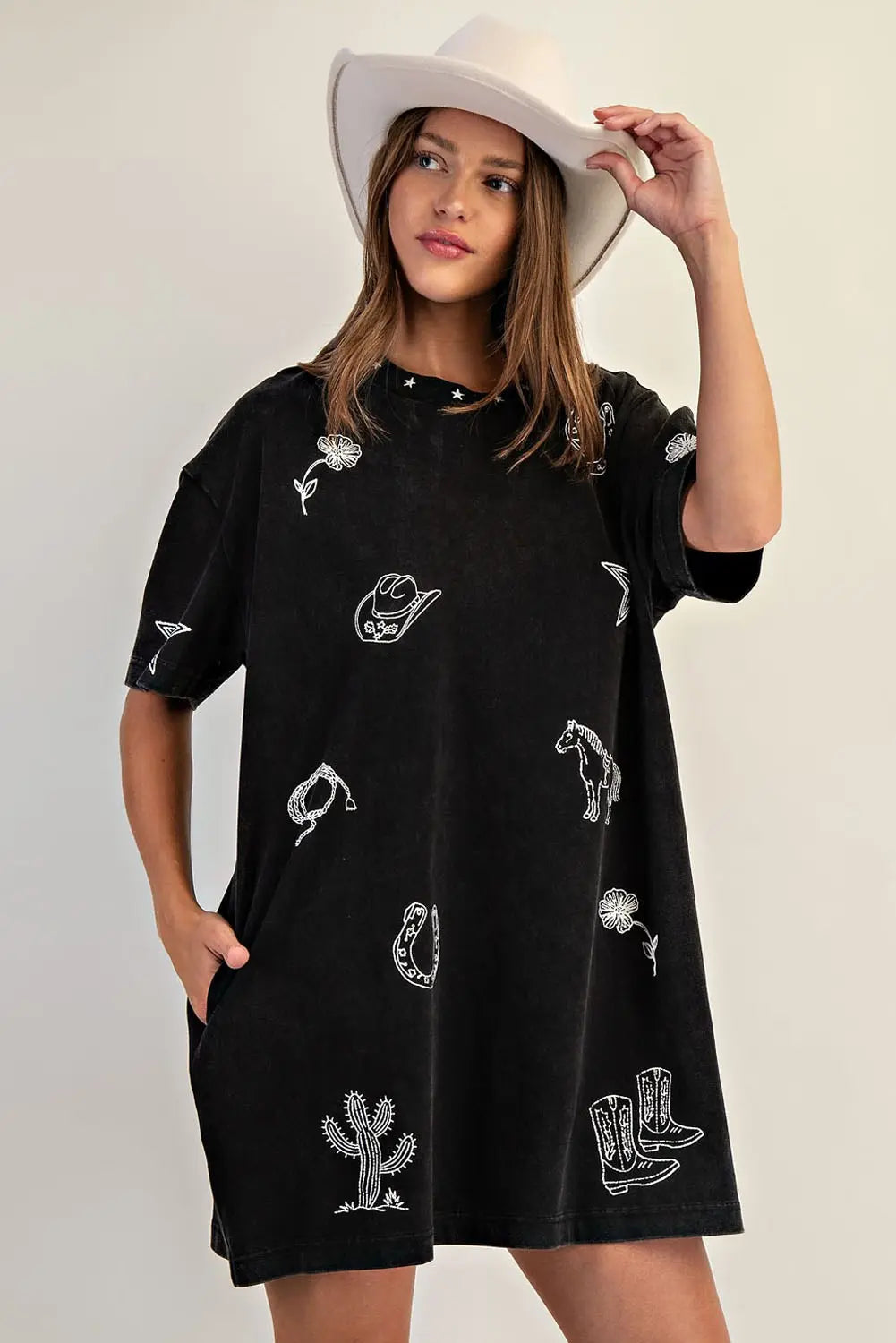 Snow Wash Western Dress