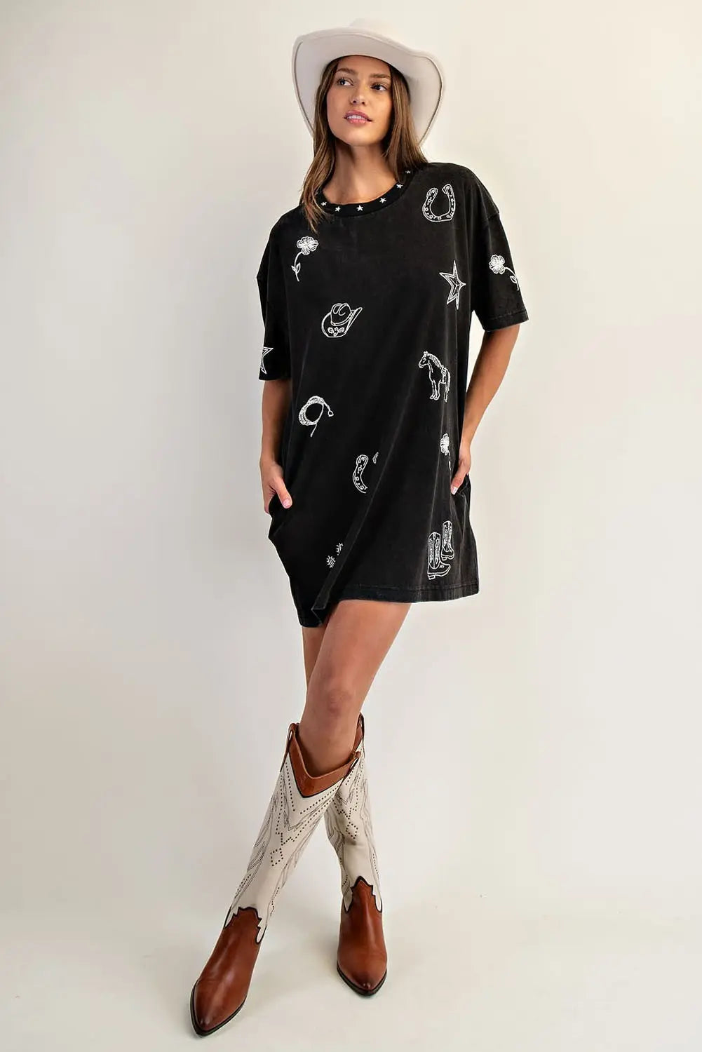 Snow Wash Western Dress