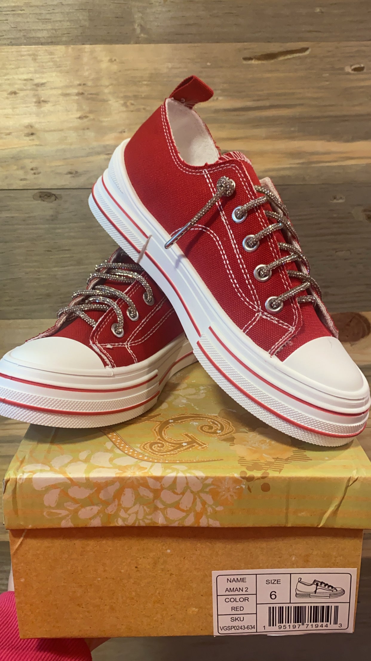 Very G Aman Sneakers-Red – Twisted Sisters Shoetique
