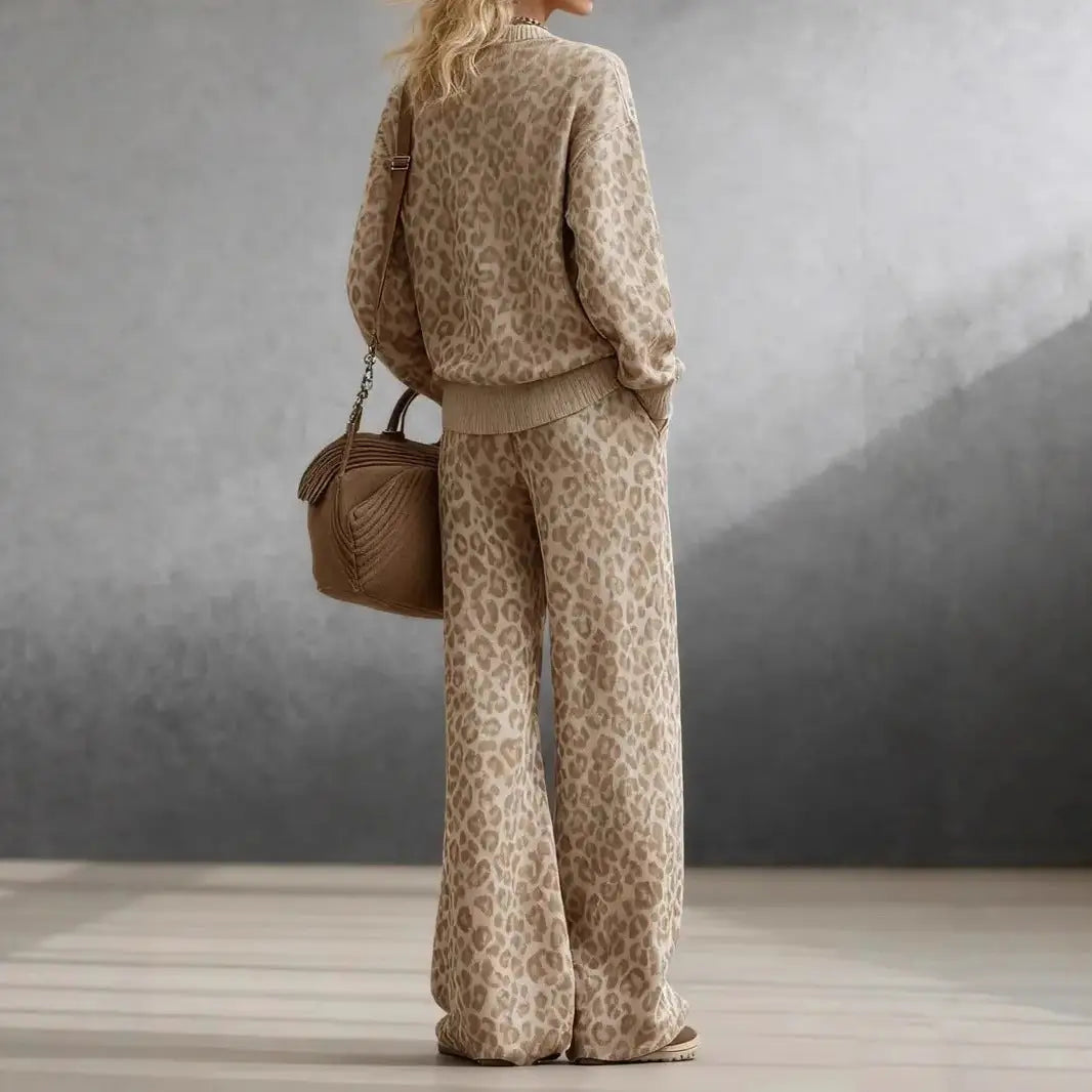 Wildly Cozy Leopard Lounge Set