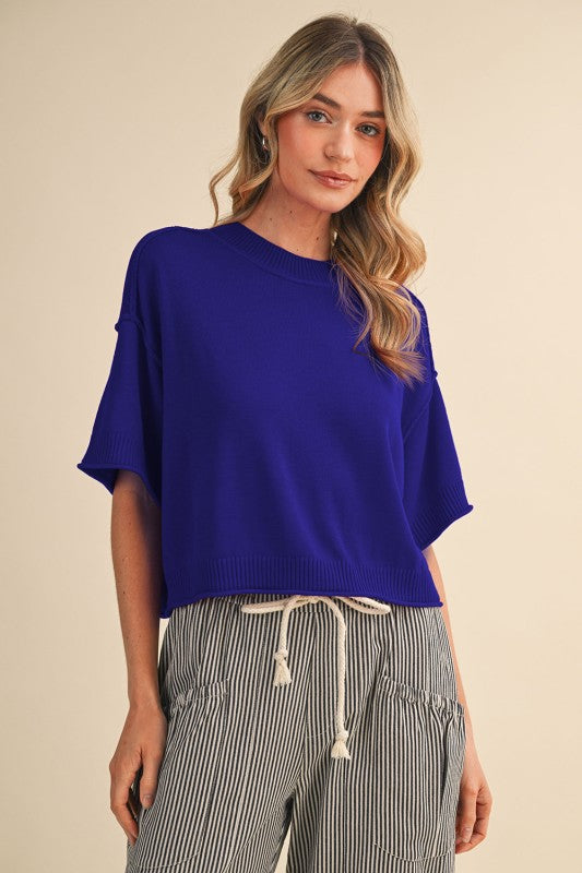 Feeling Blue Lightweight Sweater
