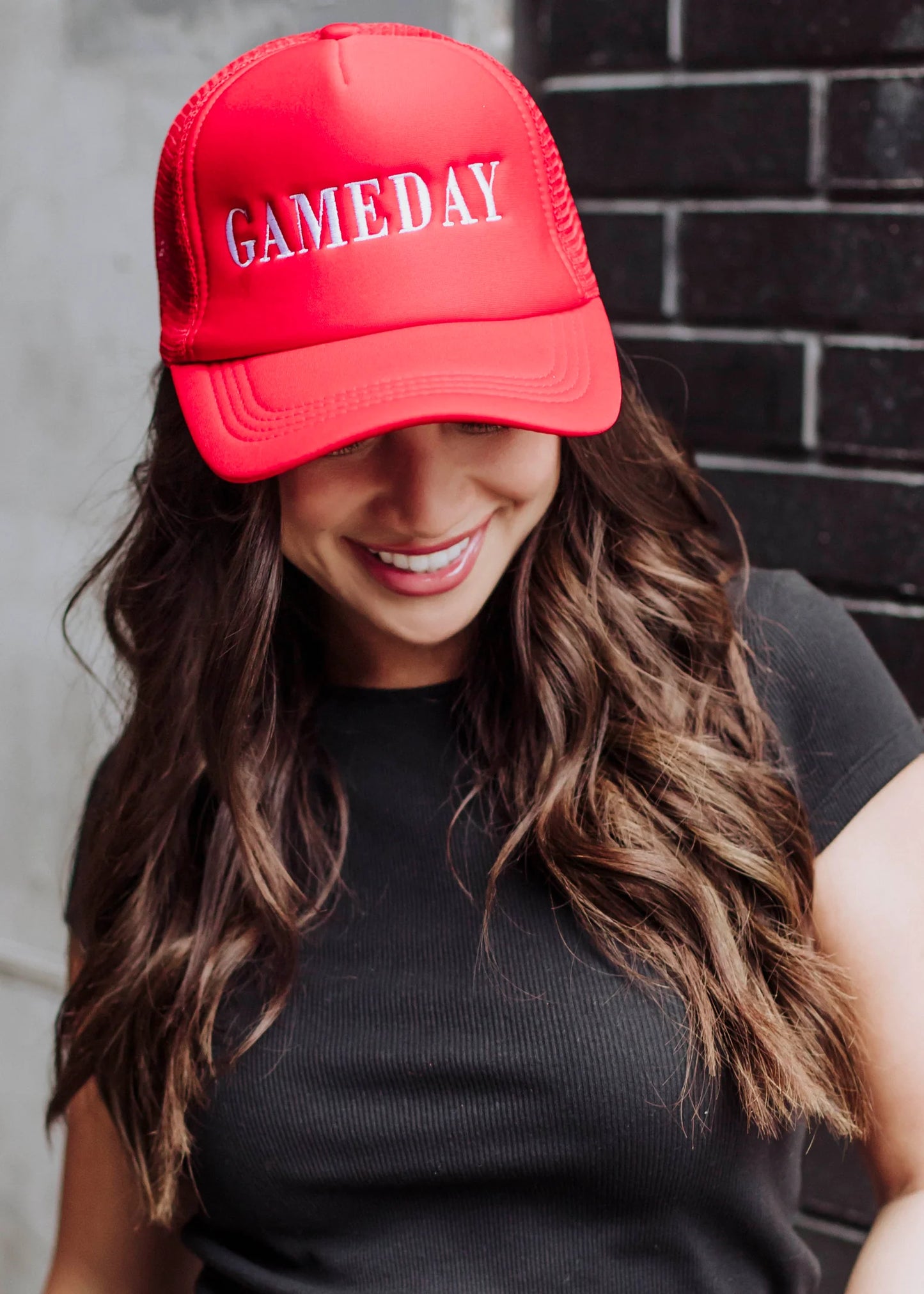 Gameday Trucker Hat-Red