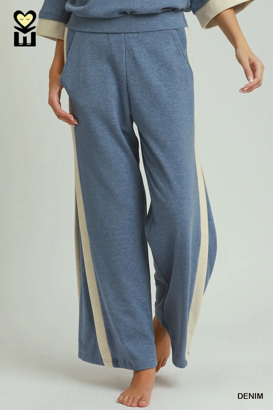 Cloud Nine DreamPlush Wide Leg Pants – Denim