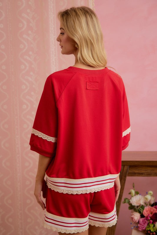 Friday Night Lights Game Day Top – Red