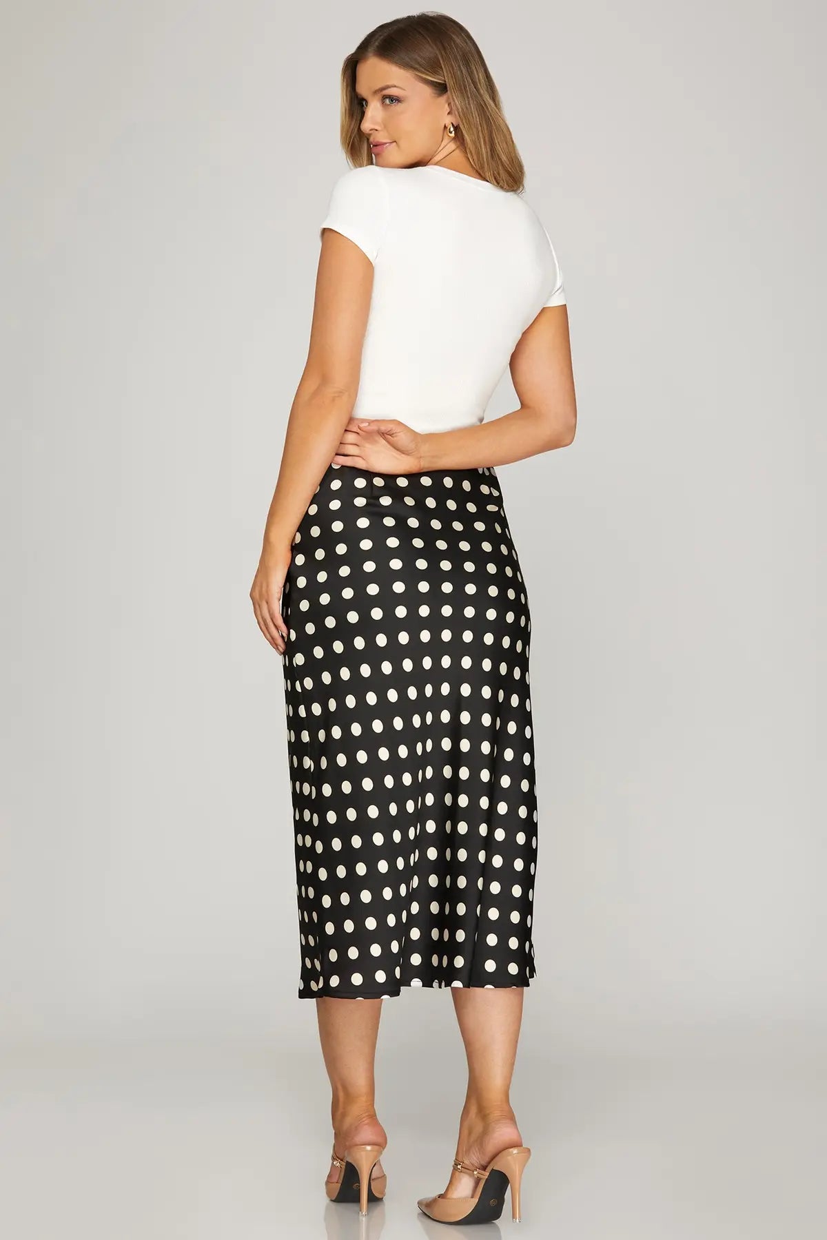 Timeless Charm Polka Dot Midi Skirt - Twisted Sisters Shoetique