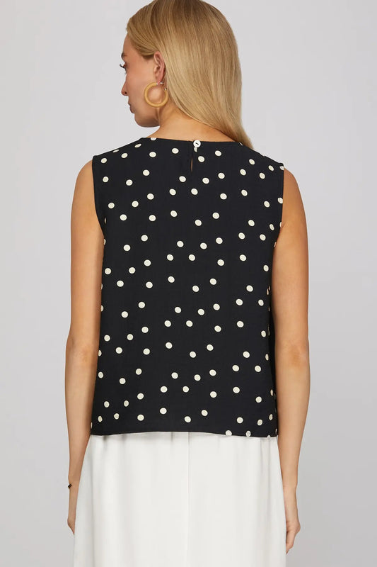 Classic Charm Polka Dot Top
