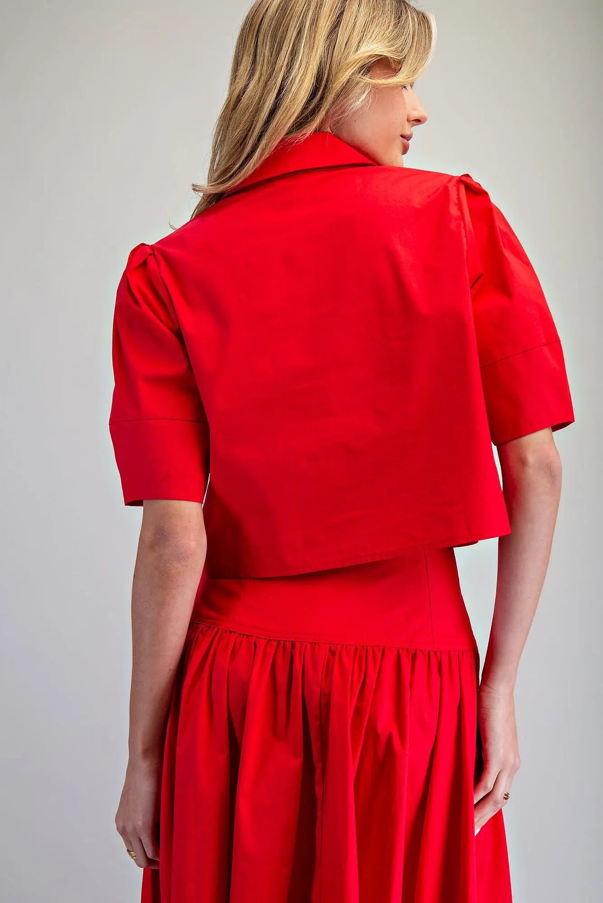 The Main Character Button Down – Red